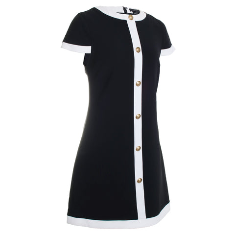 Coley Button Front Mini Shift Dress