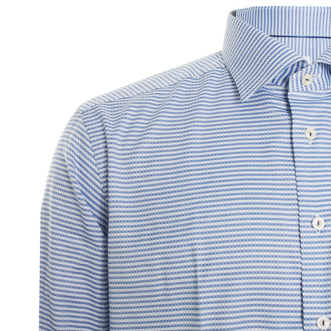 Blue Micro Check Shirt