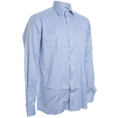 Blue Micro Check Shirt