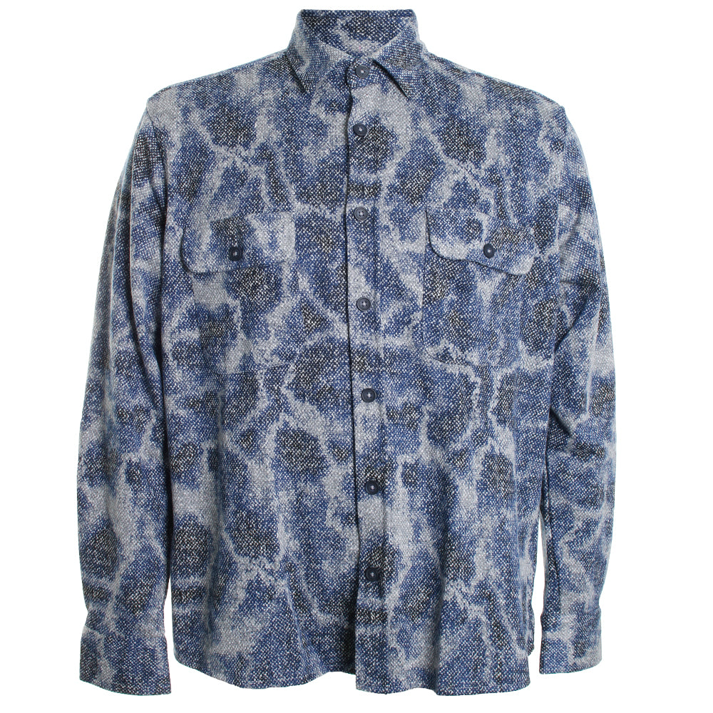 Patterned Royal Shirt Jacket