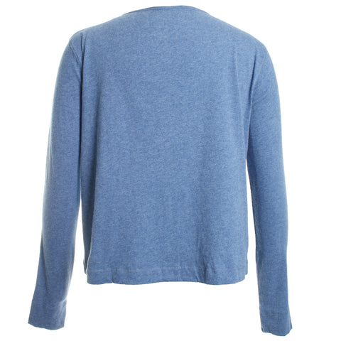 Deluxe Cotton LS Crewneck Cardigan