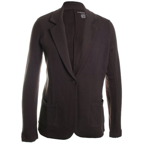 French Terry Fleece One Button Blazer