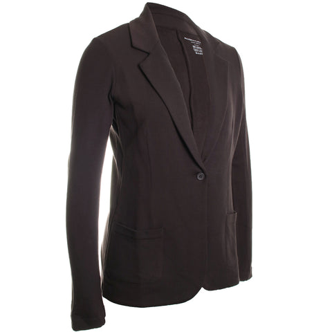 French Terry Fleece One Button Blazer