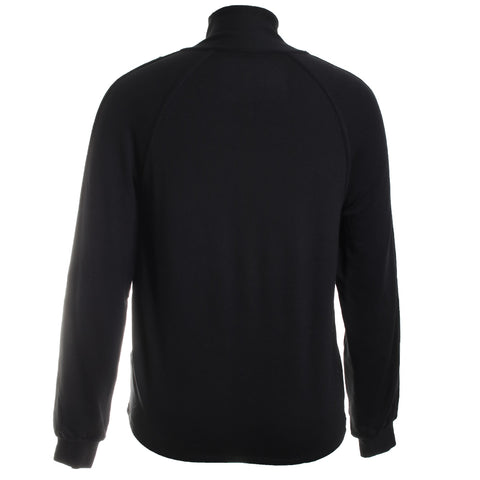 French Terry L/S Half Zip Mock Neck