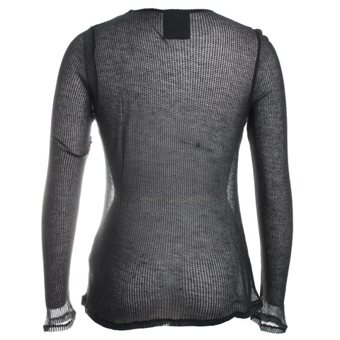 Micro Modal Laser Cut Cashmere L/S Crewneck