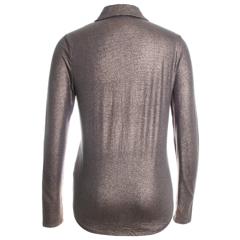 Soft Touch Metallic L/S Pocket Shirt