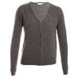 Wool Cashmere Laser Cut V-Neck Cardigan