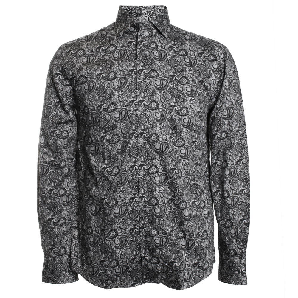 Black & White Paisley Shirt