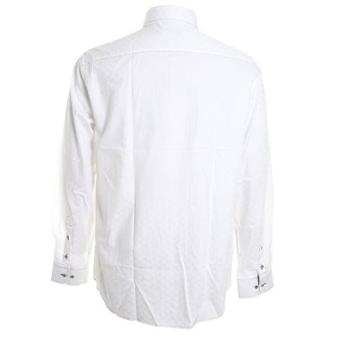 Solid White Jacquard Shirt