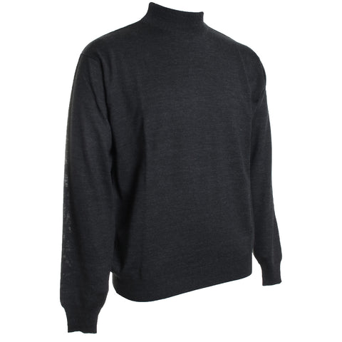 Solid Mock Neck Sweater