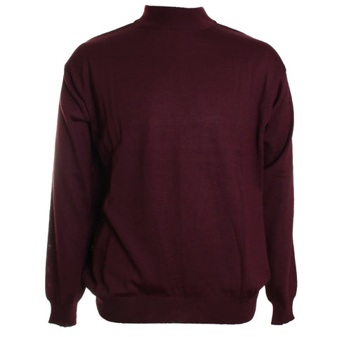 Solid Mock Neck Sweater