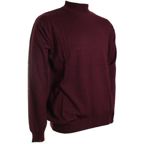 Solid Mock Neck Sweater