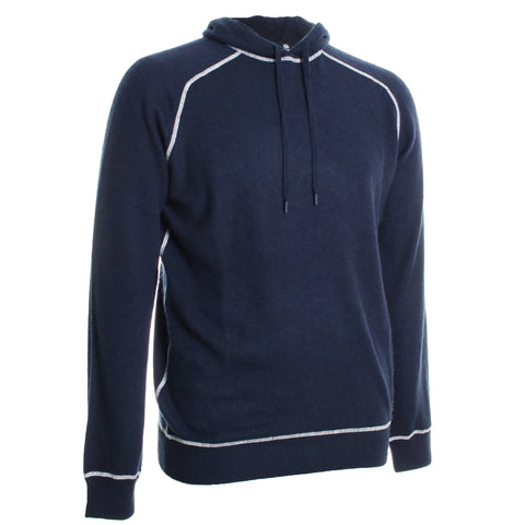 Cashmere Tipped Pullover Hoodie