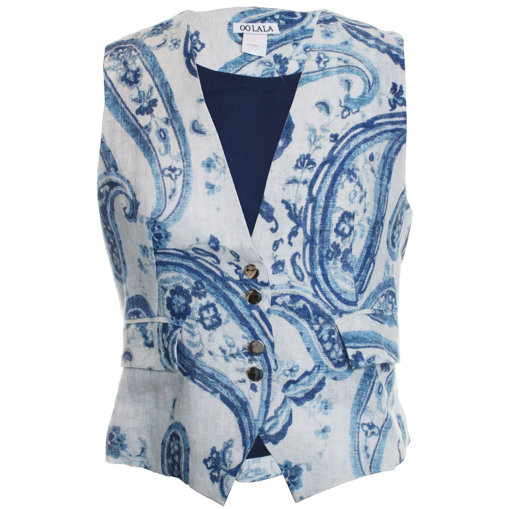 Paisley Blue Vest