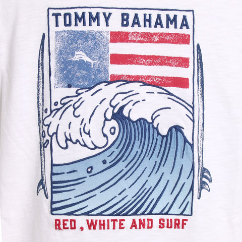 Red White Surf Lux Tee