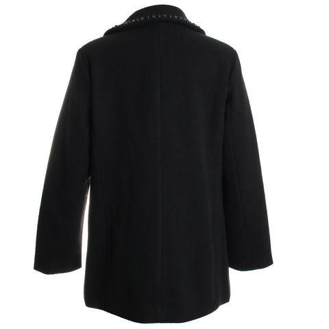 Embellished Double Breasted Peacoat