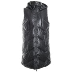 Long Sleeveless PU Puffer