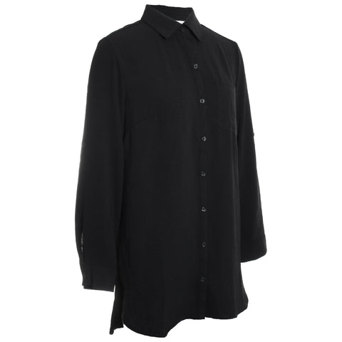 Roll Up Sleeve Tunic Shirt